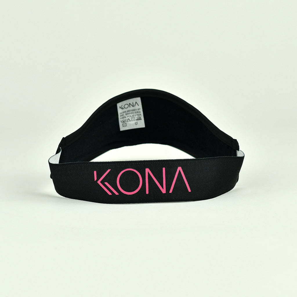 Viseira Beach Tennis Kolors Preta/Rosa