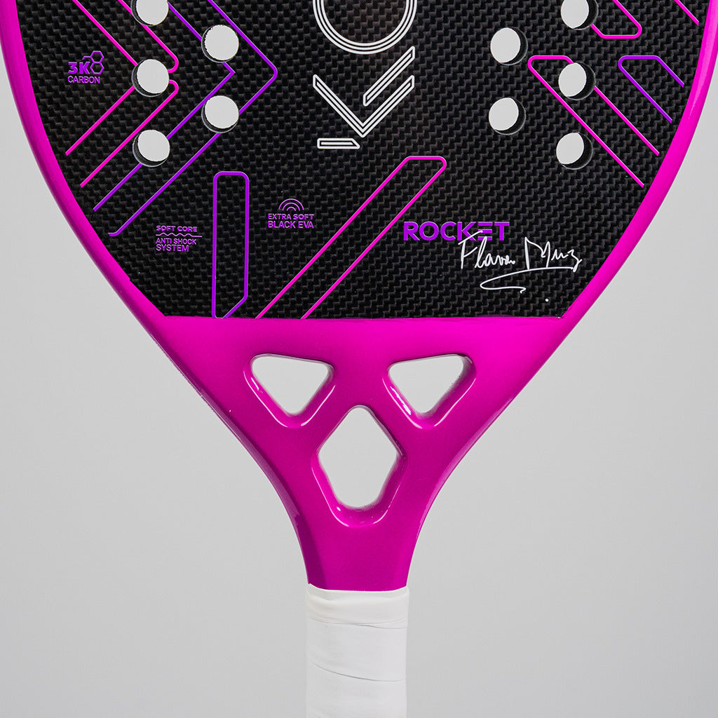 Raquete Beach Tennis Rocket Pink 2025 - Flávia Muniz