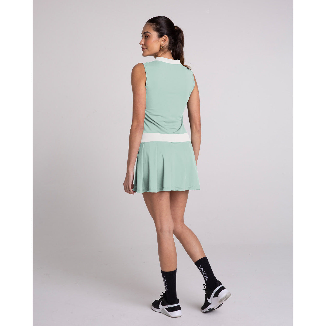 Vestido com Pregas Aloe Luna