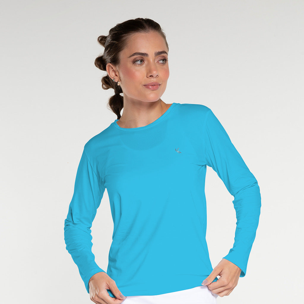 Camiseta Kolors Fem Manga Longa Lazy