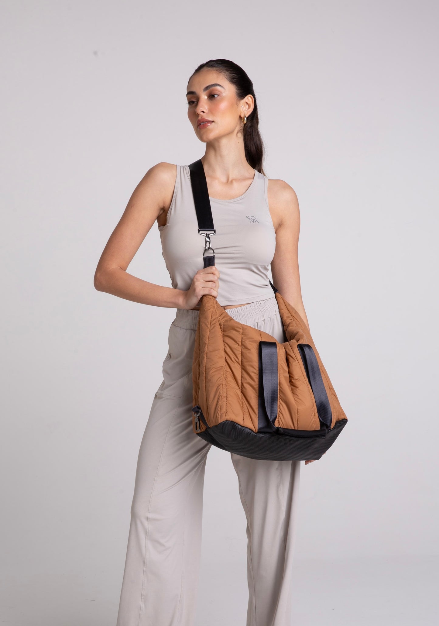 Bag Puffer Caramelo