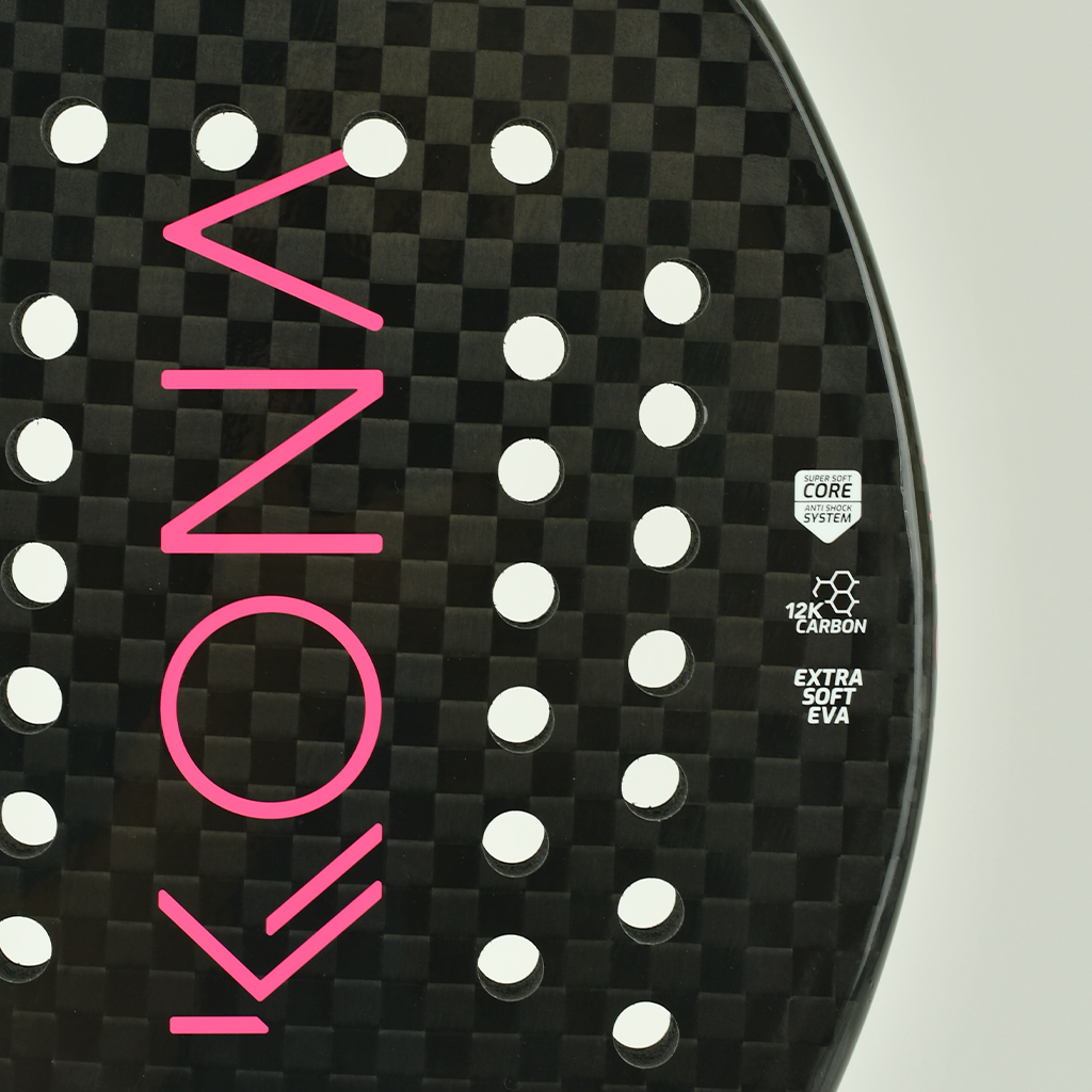 Raquete de Beach Tennis K-Doze Black Pink