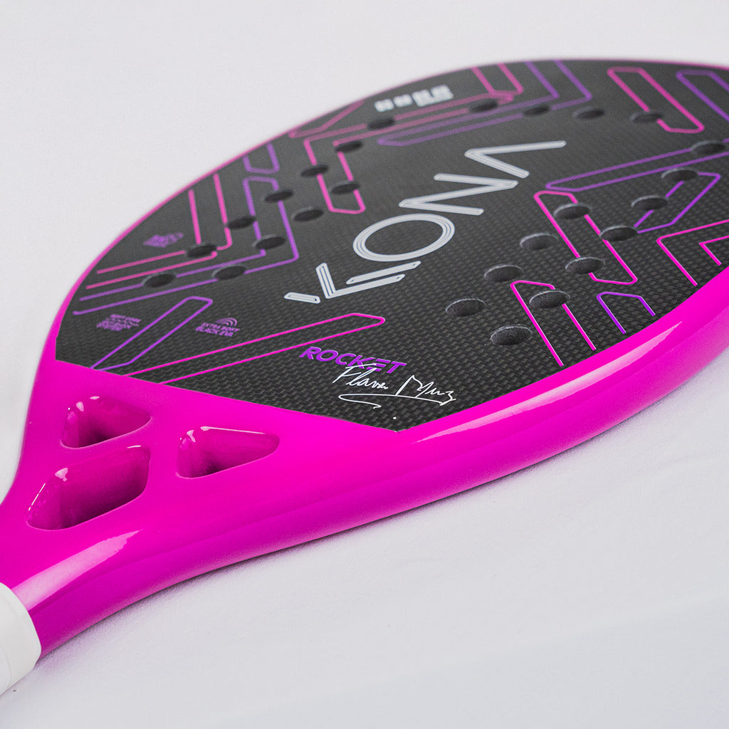 Raquete Beach Tennis Rocket Pink 2025 - Flávia Muniz