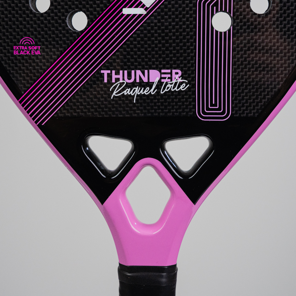 Raquete Beach Tennis Thunder Pink 2025 - Raquel Iotte