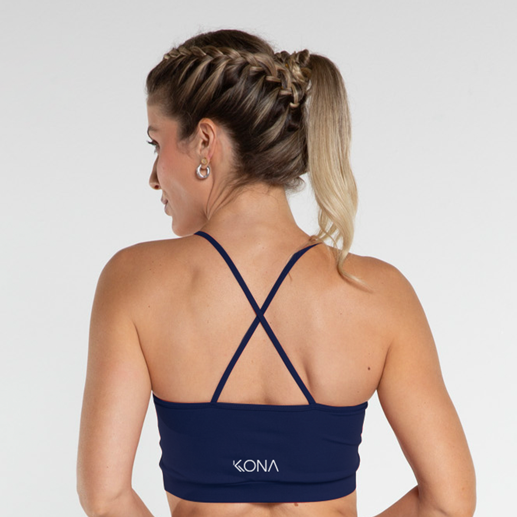 Top Alça Azul Marinho