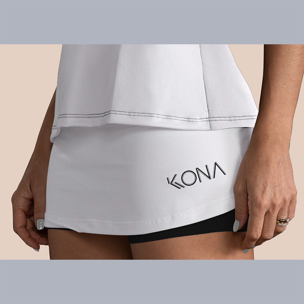Saia Basic Branca com Preto