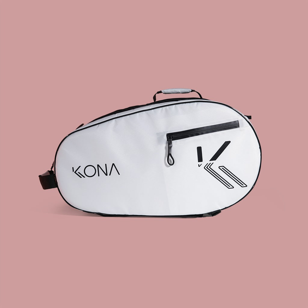 Raqueteira KONA BASIC PLUS - Branco/Preto