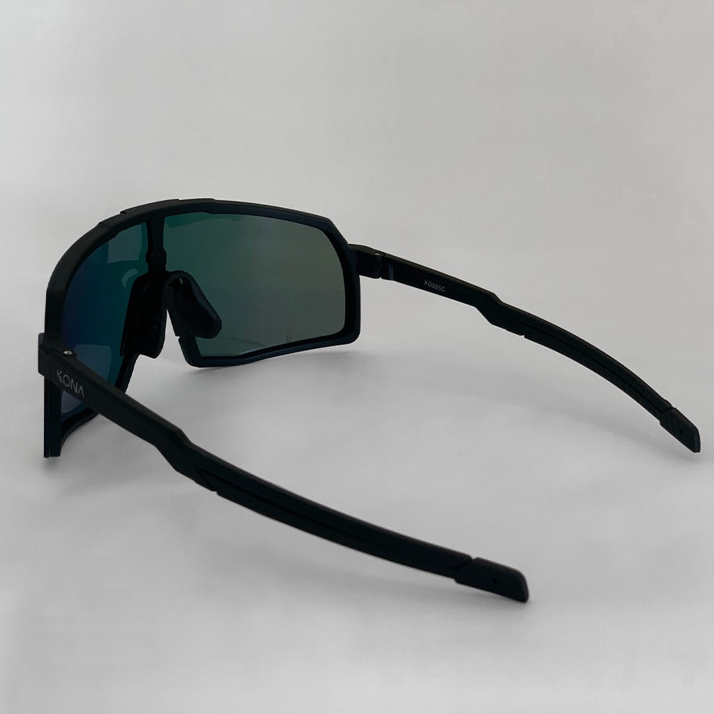 Óculos de Sol Esportivo Kona Hunter Preto Lente Laranja