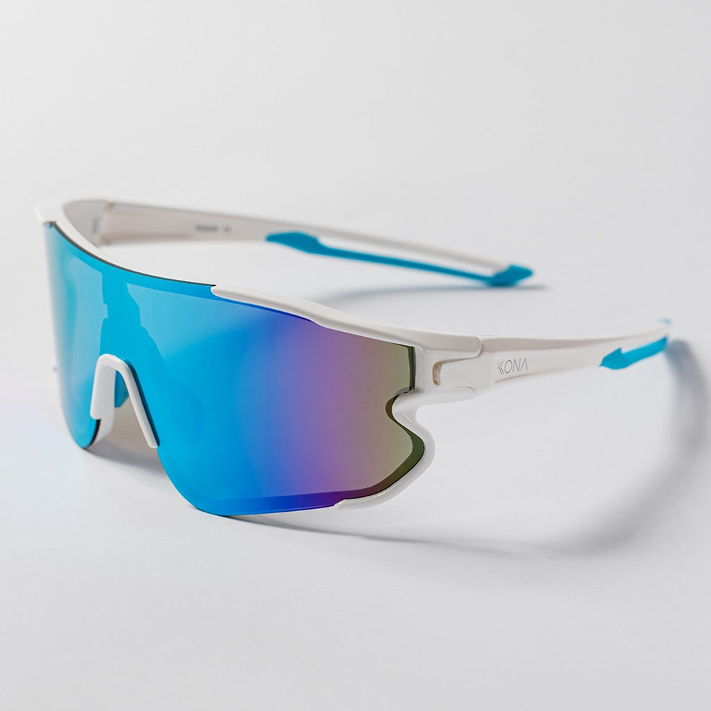 Óculos de Sol Esportivo Kona One Azul e Branco