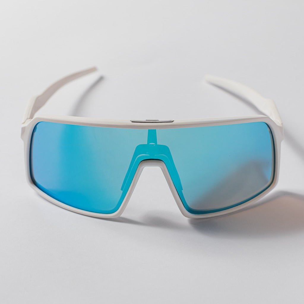 Óculos de Sol Esportivo Kona Sunset Branco Lente Azul