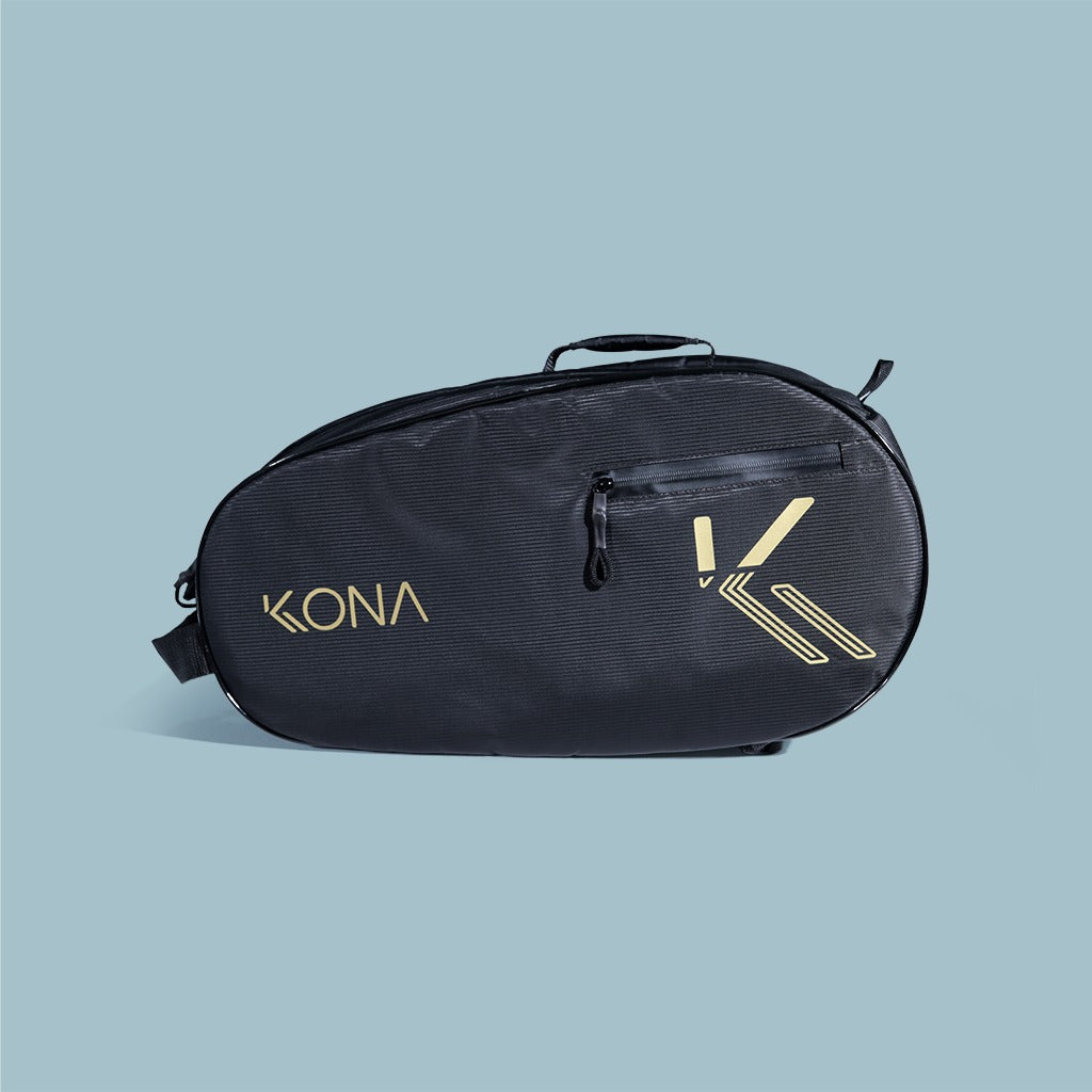 Raqueteira KONA BASIC PLUS - Preto/Dourado