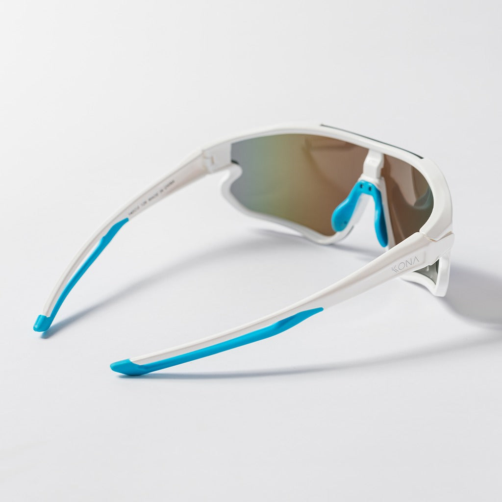Óculos de Sol Esportivo Kona One Azul e Branco