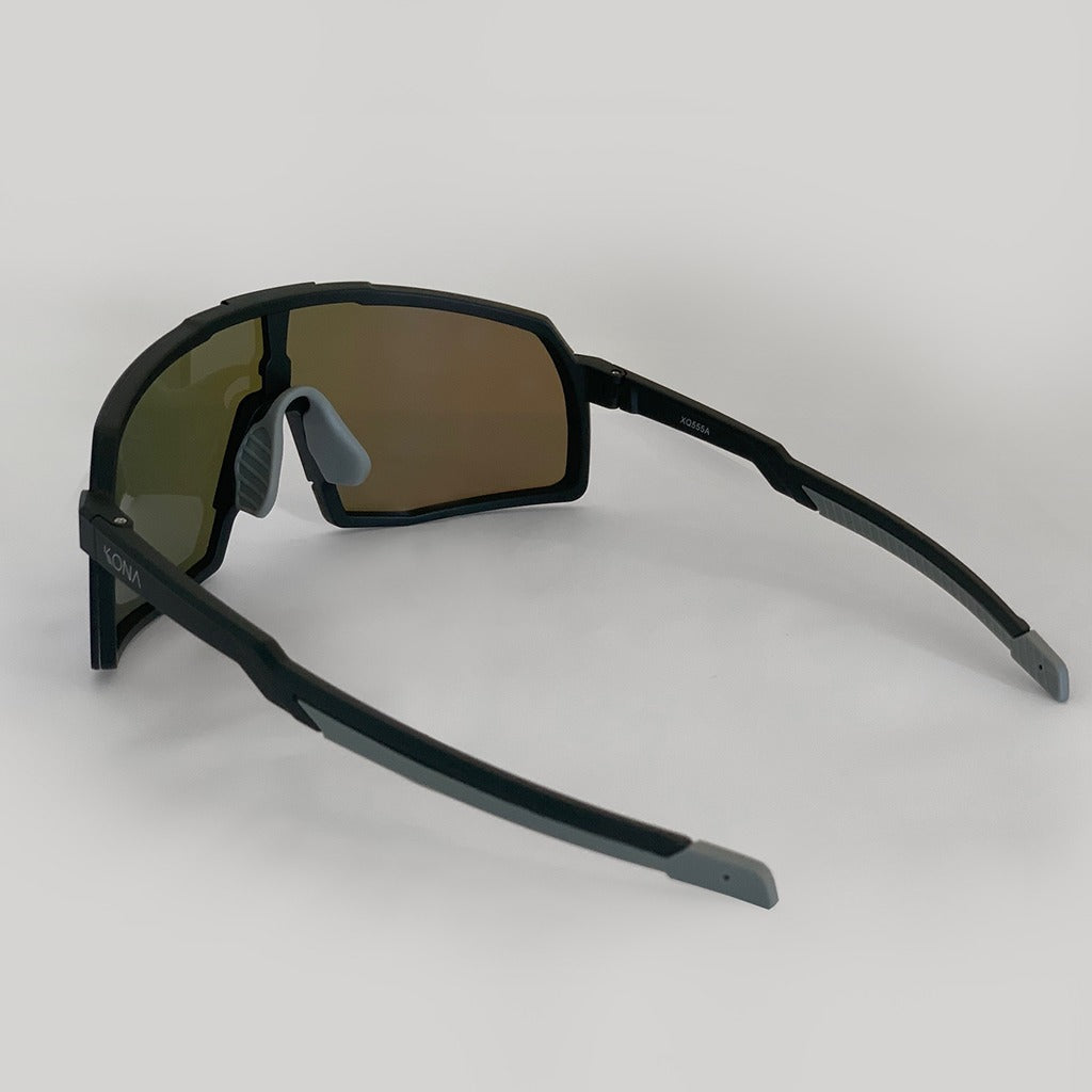 Óculos de Sol Esportivo Kona Hunter Preto Lente Azul