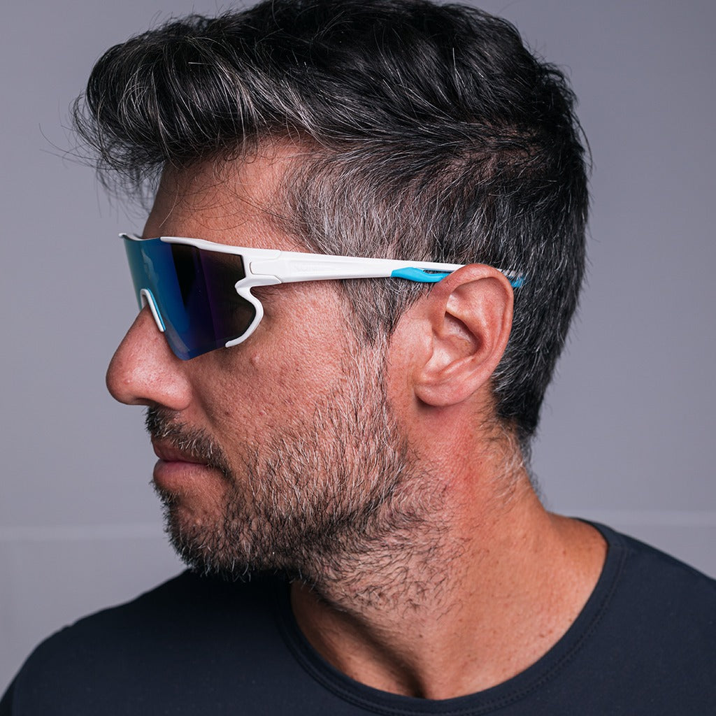 Óculos de Sol Esportivo Kona One Azul e Branco
