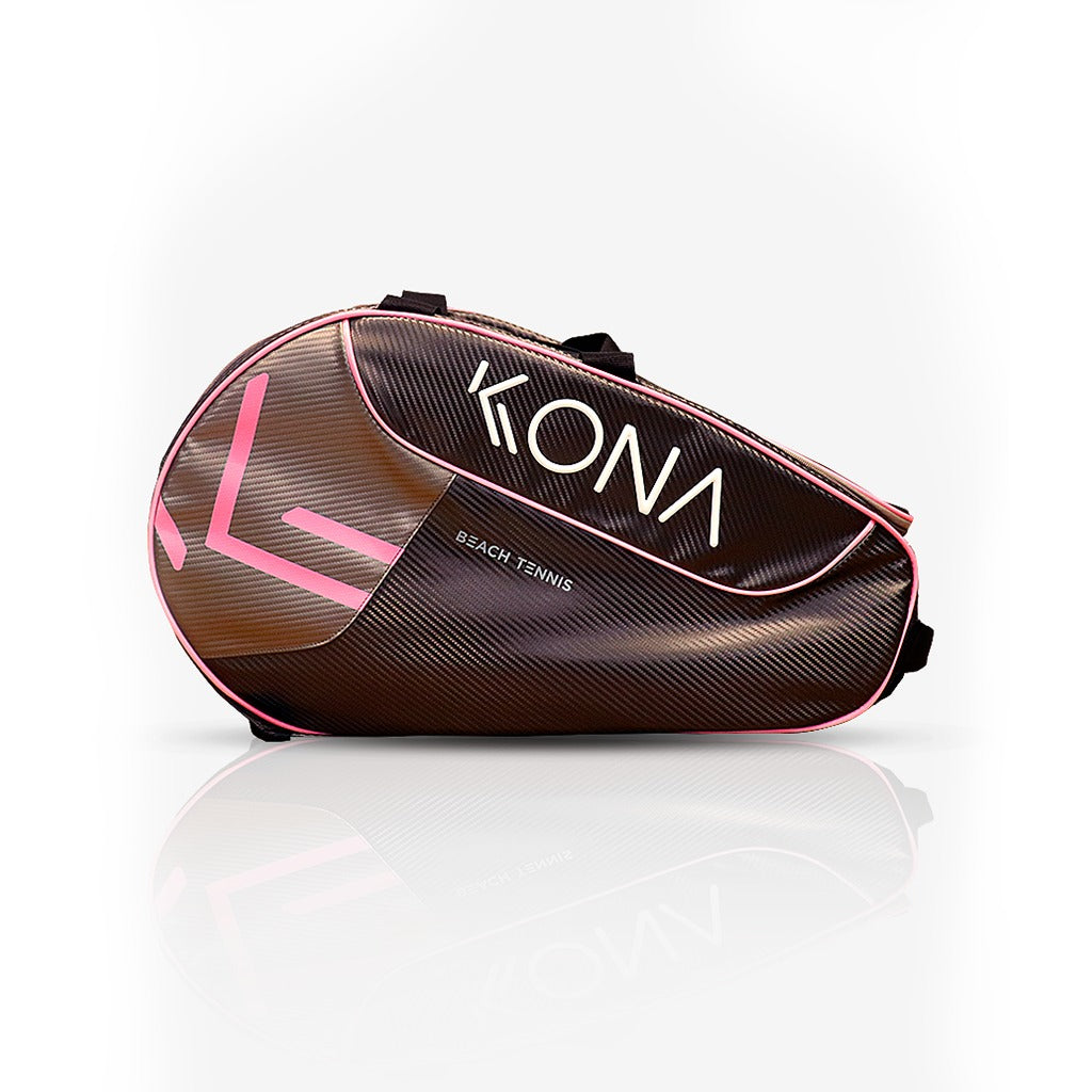 Raqueteira Kona Cinza e Rosa
