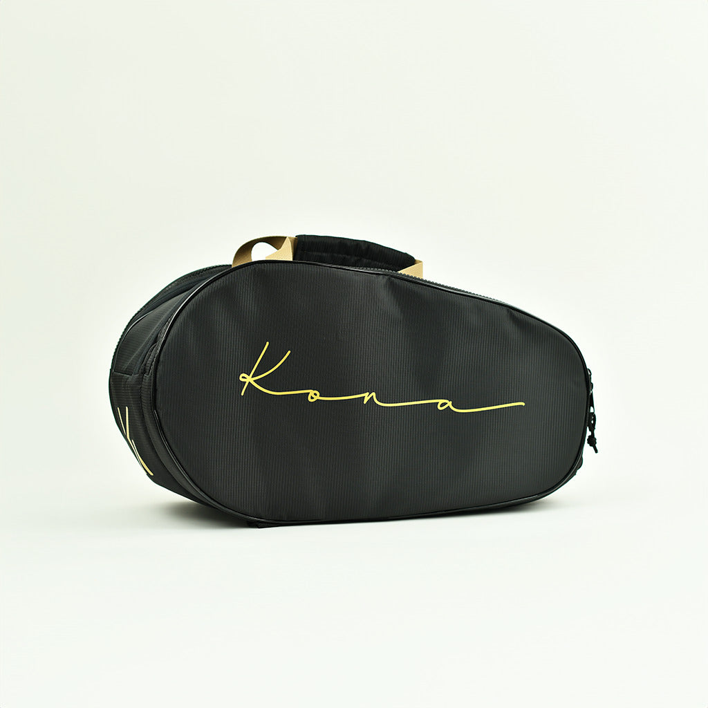 Raqueteira Basic Média Preto/Dourado