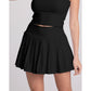 Saia com Pregas Preta