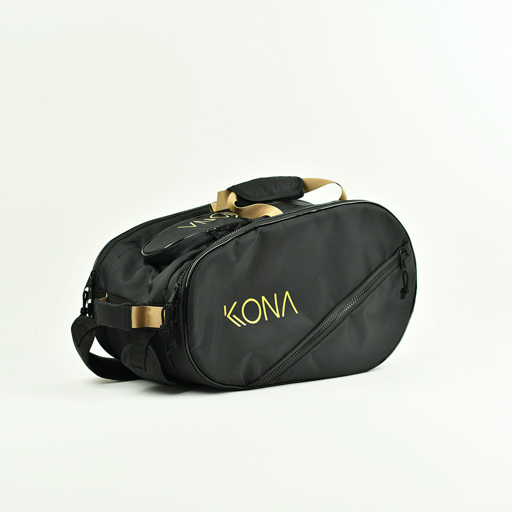 Raqueteira Basic Média Preto/Dourado