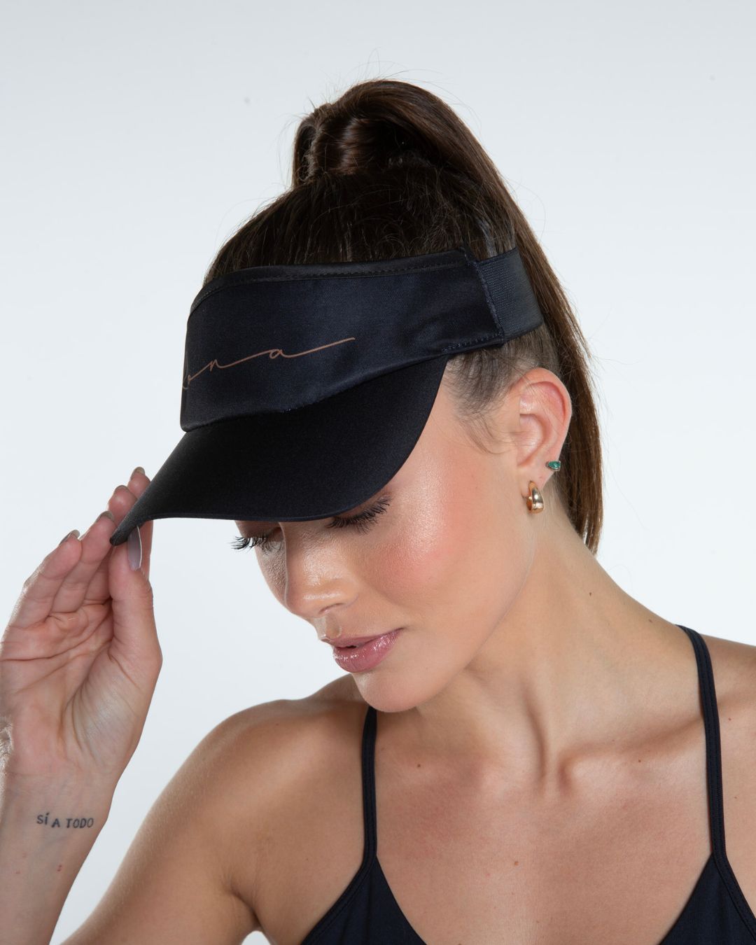 Viseira Beach Tennis Kolors Preta