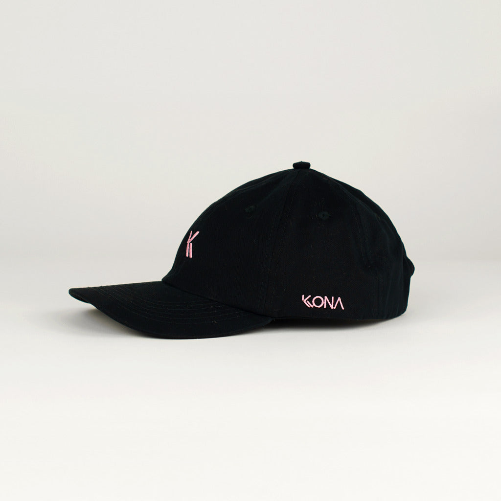 Boné Kasual 25 Preto com Rosa