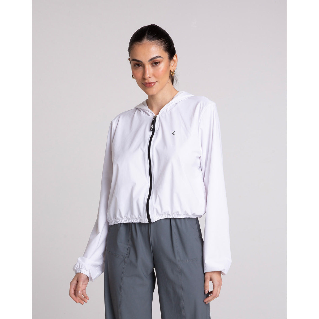 Casaco Cropped Valley Fem. Branco