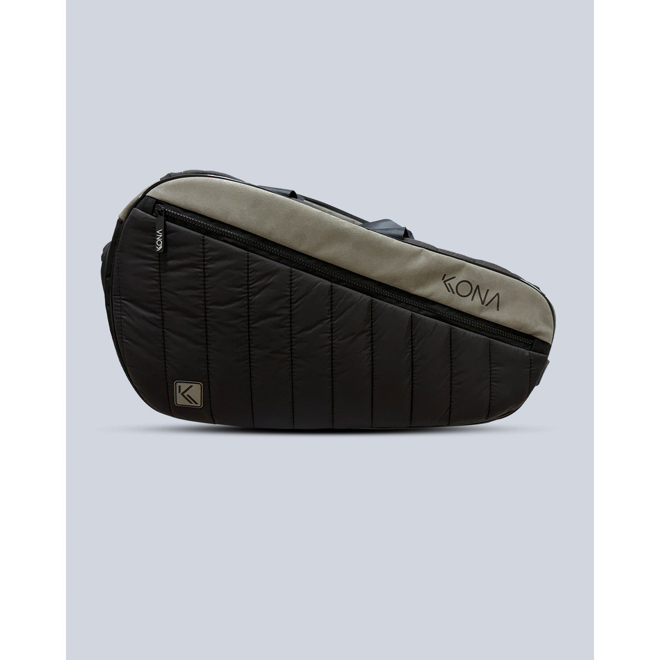 Raqueteira Média Puffer - Preto/Chumbo