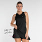 Vestido Babado Fem Preto