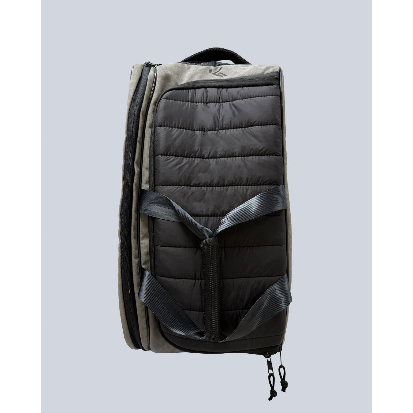 Raqueteira Média Puffer - Preto/Chumbo