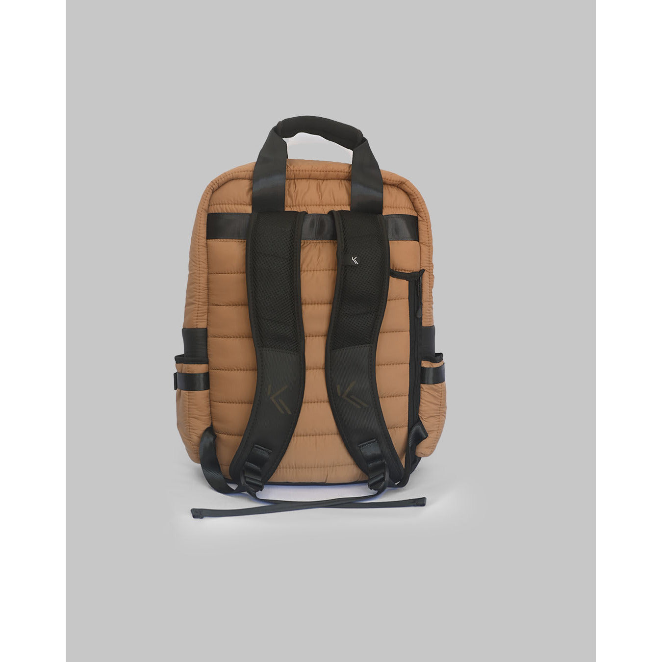 Mochila Puffer Caramelo/Preto