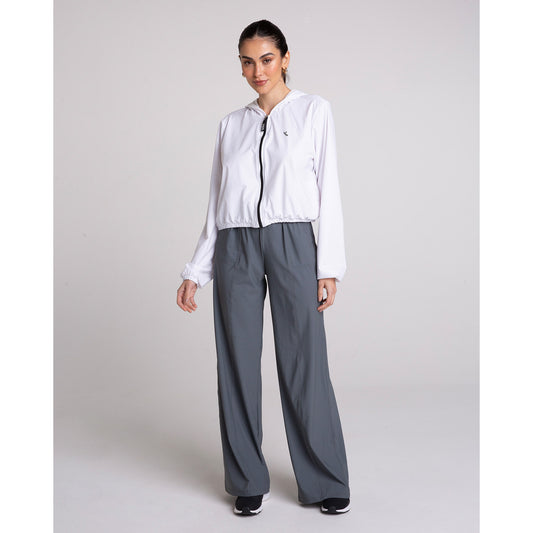 Calça Pantalona Fem Valley Grafite