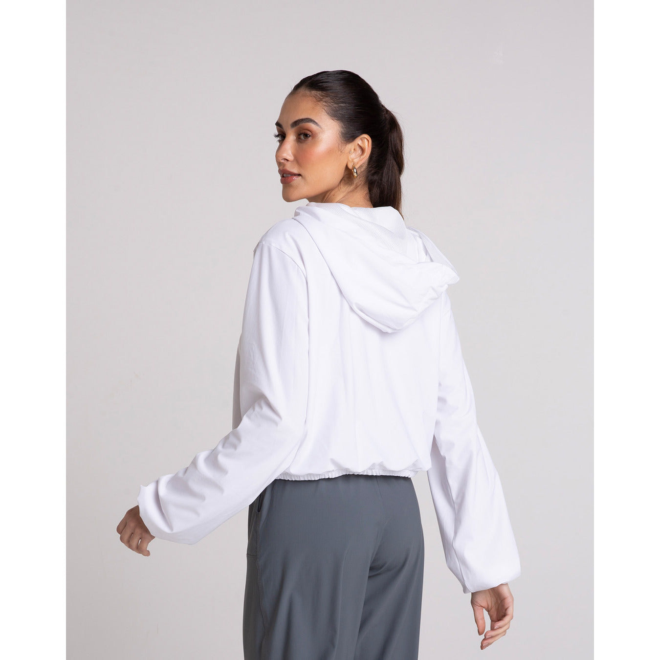 Casaco Cropped Valley Fem. Branco