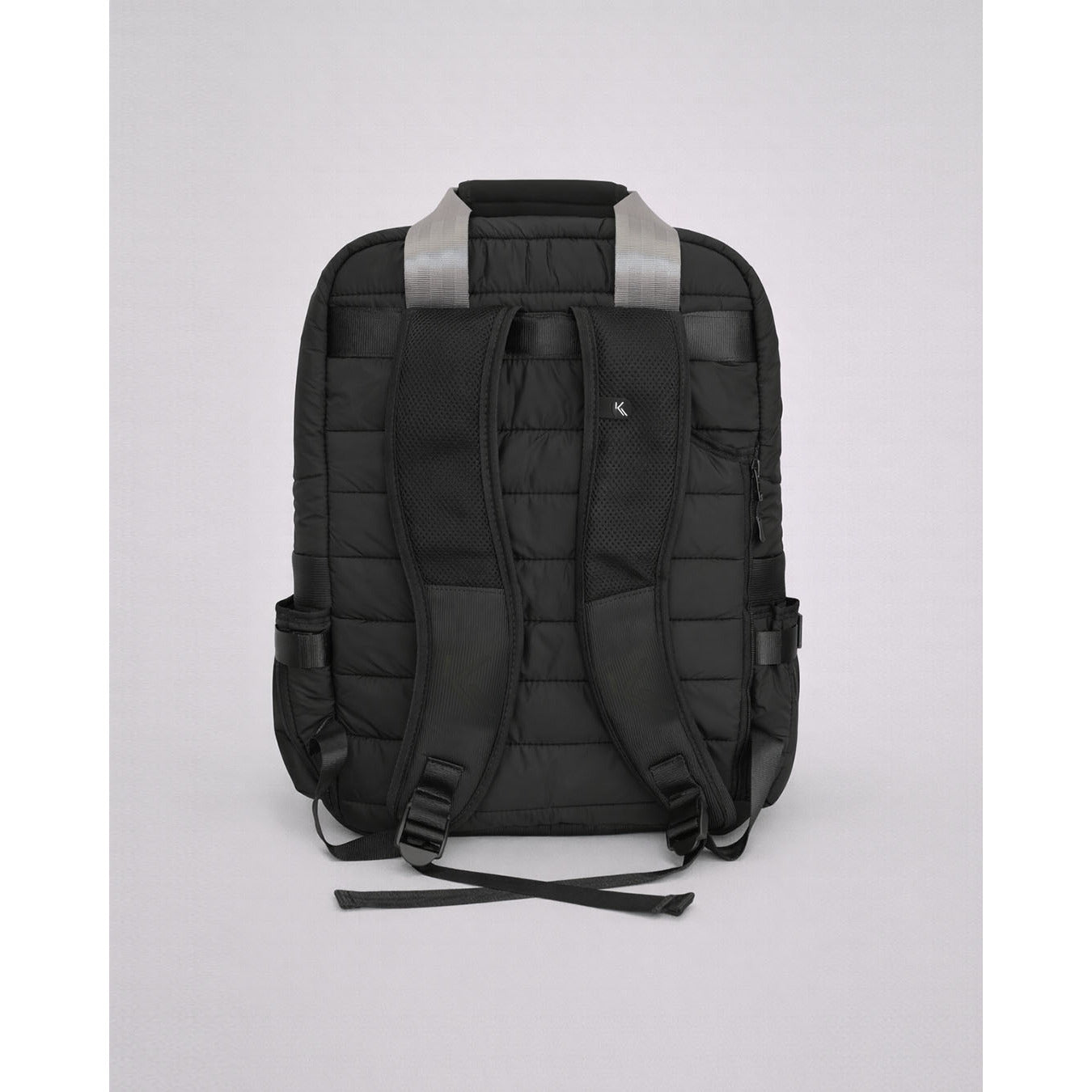 Mochila Puffer Preta/Chumbo