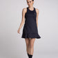Vestido Babado Fem Preto