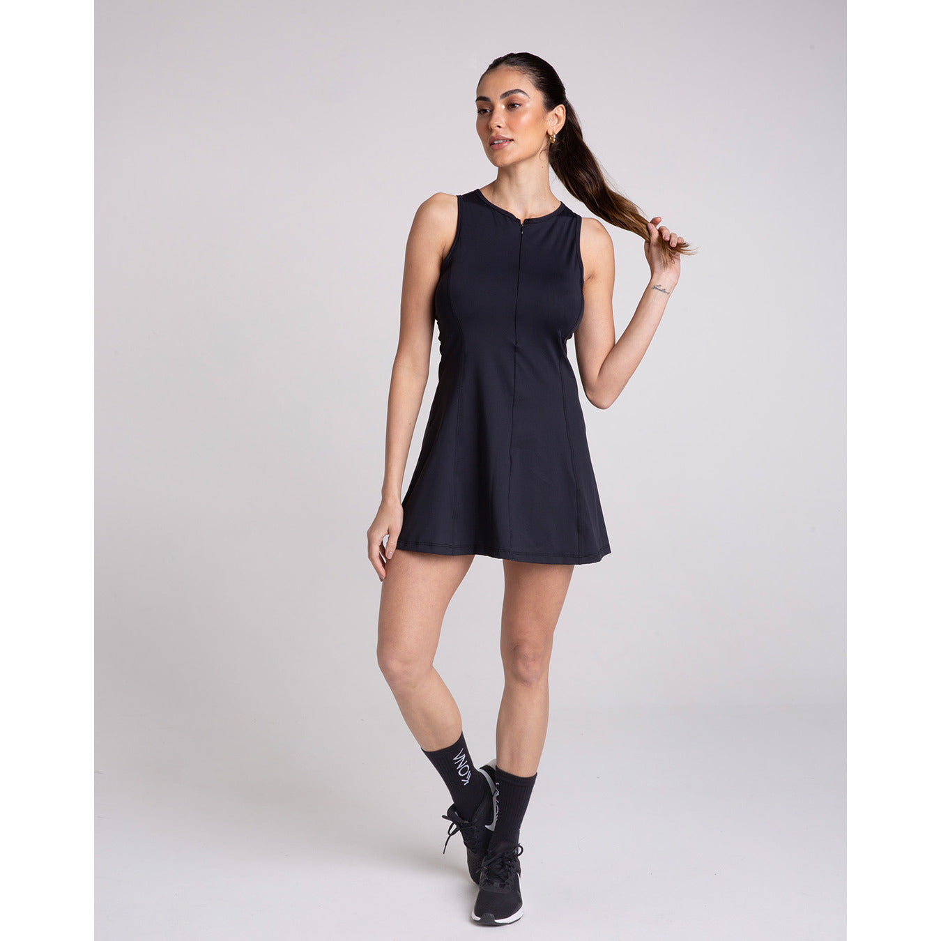 Vestido Ziper Preto