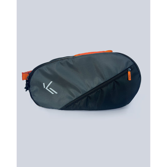 Raqueteira Média Next Collection - Chumbo/Laranja