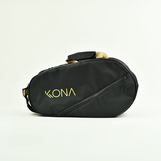 Raqueteira KONA BASIC MÉDIA - Preto/Dourada