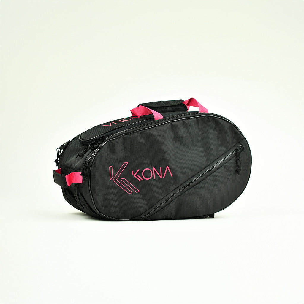 Raqueteira KONA BASIC MÉDIA - Preto/Rosa