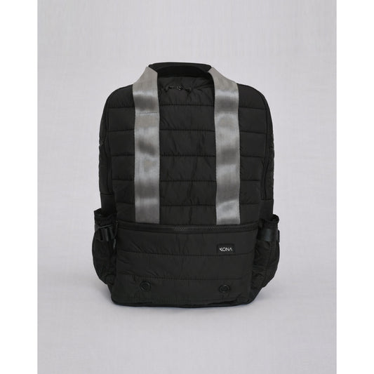 Mochila Puffer Preta/Chumbo