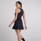 Vestido Babado Fem Preto