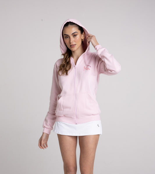Moletom Fem Rosa Claro