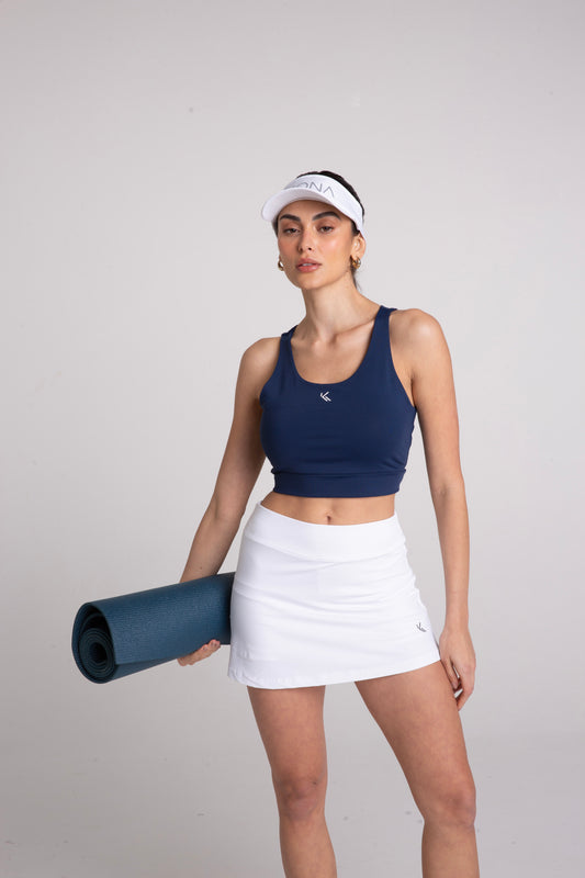 Top Cropped Azul Marinho