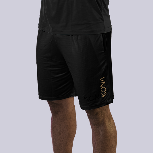 Short Kolors Preto Dourado