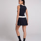 Vestido com Pregas Preto/Luna