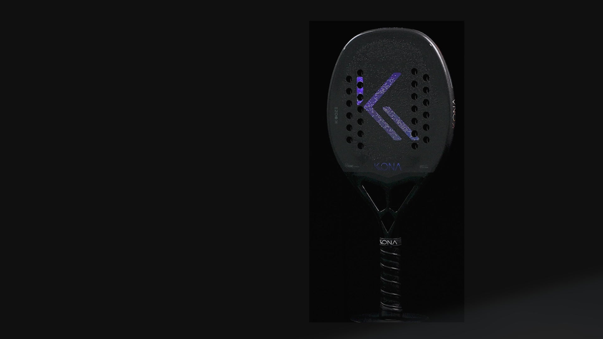 Raquete de Beach Tennis - K-Doze Black 2026 – Kona Beach Tennis