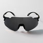 Óculos de Sol Esportivo Kona Rocket Preto e Cinza Lente Cinza