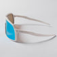 Óculos de Sol Esportivo Kona Sunset Branco Lente Azul